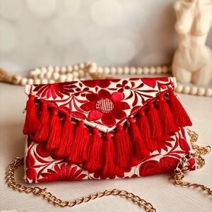 Mexican Embroidered Clutch Bag